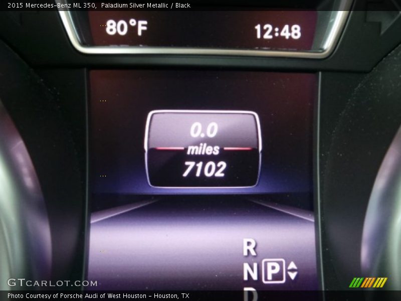 Paladium Silver Metallic / Black 2015 Mercedes-Benz ML 350