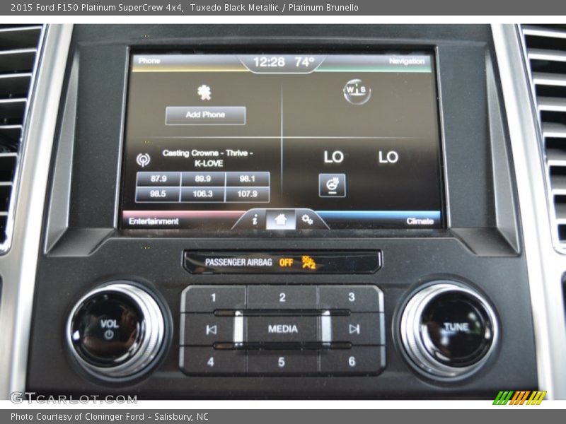 Tuxedo Black Metallic / Platinum Brunello 2015 Ford F150 Platinum SuperCrew 4x4