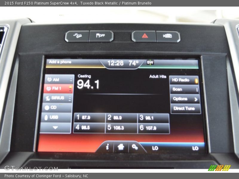 Tuxedo Black Metallic / Platinum Brunello 2015 Ford F150 Platinum SuperCrew 4x4
