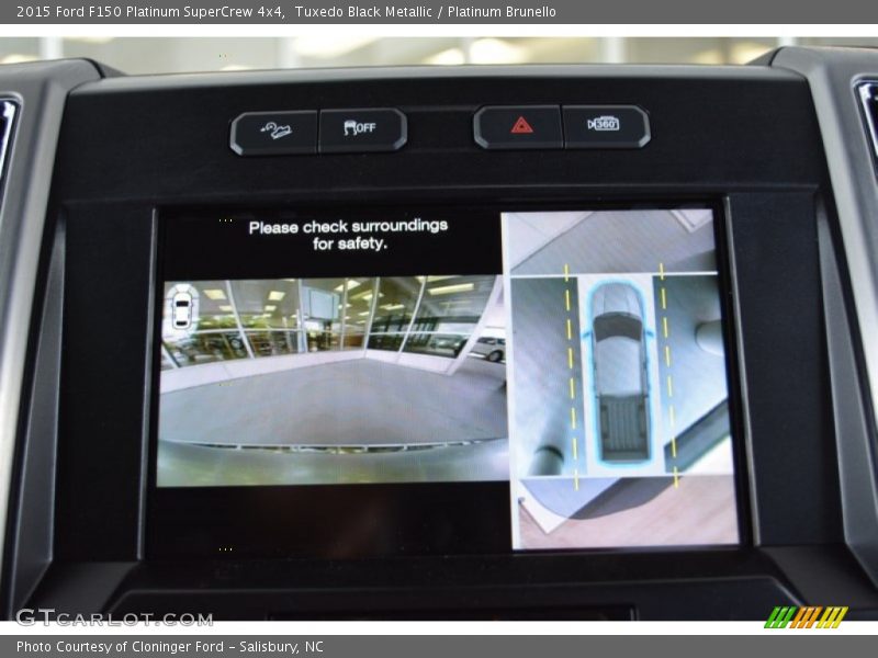 Tuxedo Black Metallic / Platinum Brunello 2015 Ford F150 Platinum SuperCrew 4x4