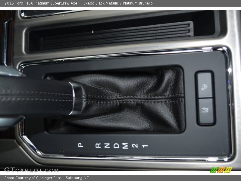 Tuxedo Black Metallic / Platinum Brunello 2015 Ford F150 Platinum SuperCrew 4x4