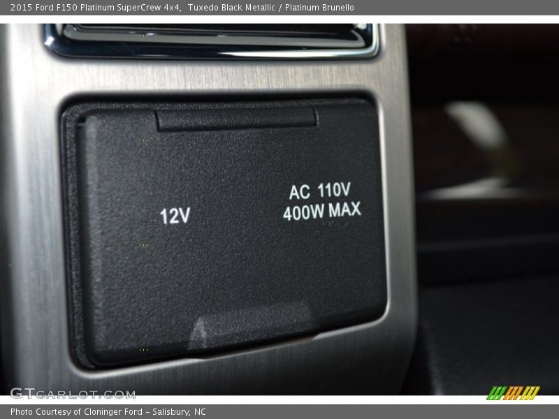 Tuxedo Black Metallic / Platinum Brunello 2015 Ford F150 Platinum SuperCrew 4x4