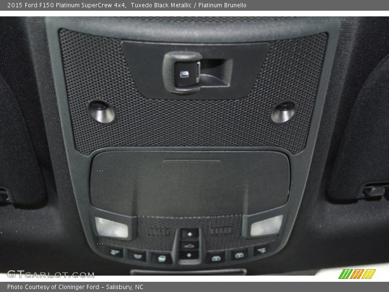 Tuxedo Black Metallic / Platinum Brunello 2015 Ford F150 Platinum SuperCrew 4x4