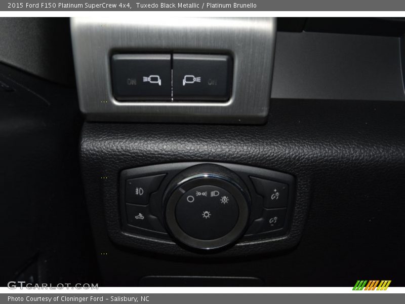 Tuxedo Black Metallic / Platinum Brunello 2015 Ford F150 Platinum SuperCrew 4x4
