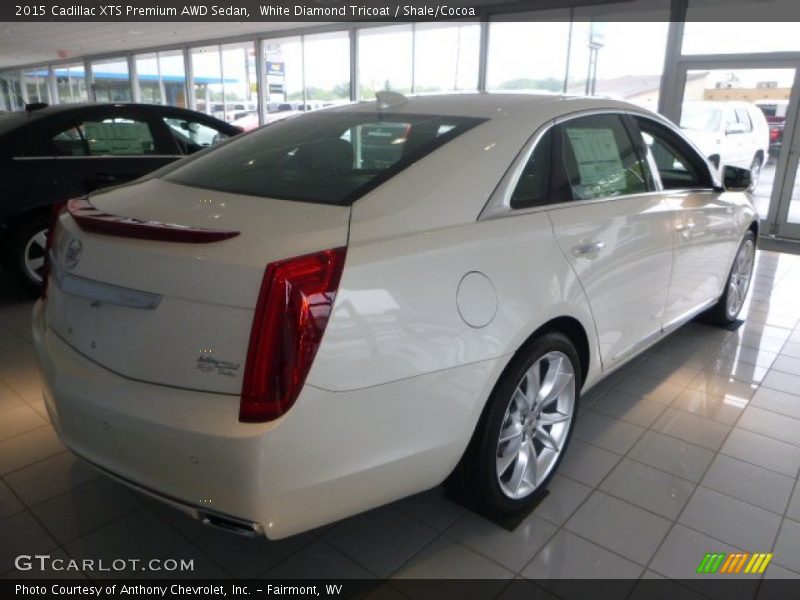 White Diamond Tricoat / Shale/Cocoa 2015 Cadillac XTS Premium AWD Sedan