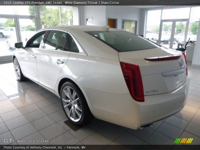 White Diamond Tricoat / Shale/Cocoa 2015 Cadillac XTS Premium AWD Sedan