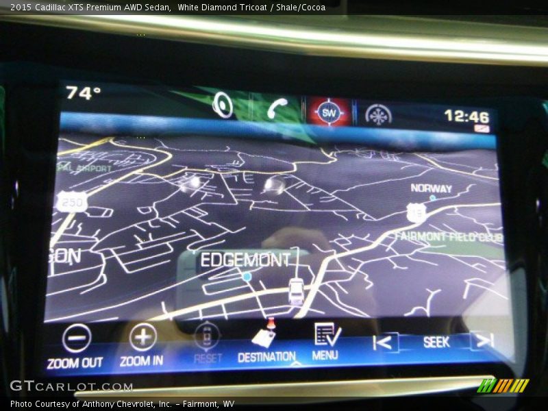 White Diamond Tricoat / Shale/Cocoa 2015 Cadillac XTS Premium AWD Sedan