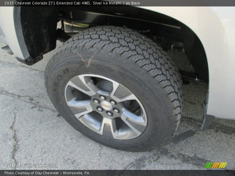 Silver Ice Metallic / Jet Black 2015 Chevrolet Colorado Z71 Extended Cab 4WD