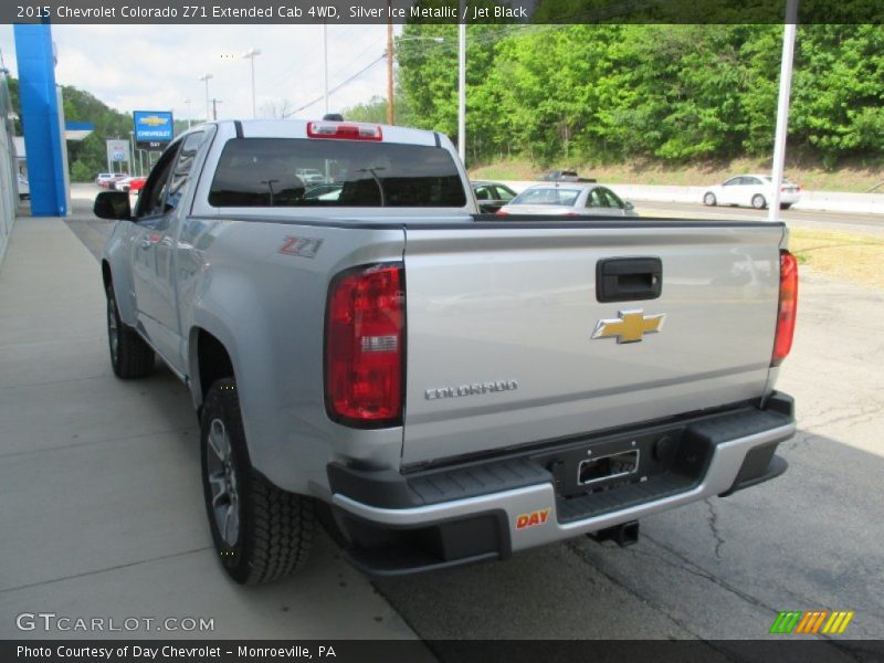 Silver Ice Metallic / Jet Black 2015 Chevrolet Colorado Z71 Extended Cab 4WD