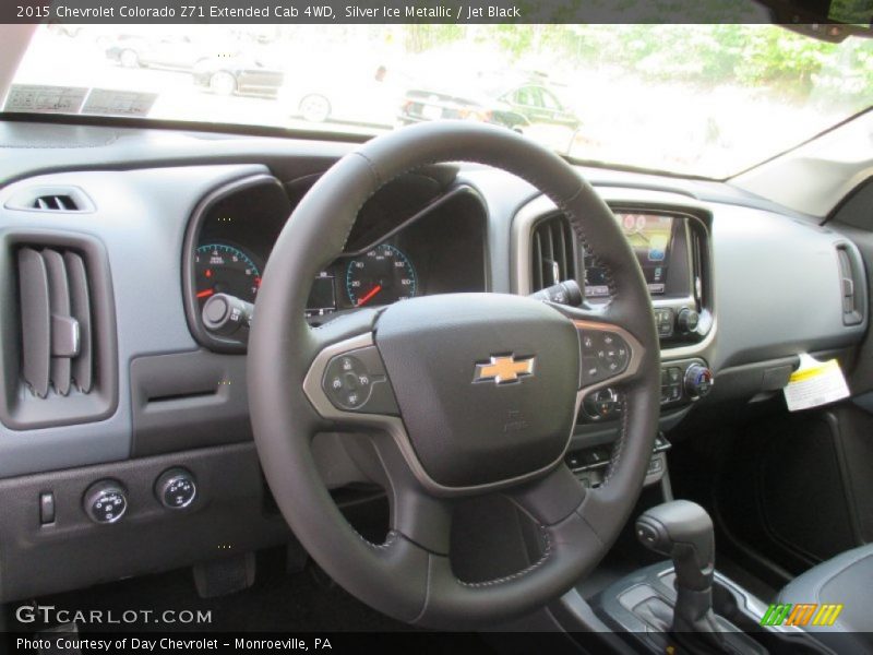 Silver Ice Metallic / Jet Black 2015 Chevrolet Colorado Z71 Extended Cab 4WD