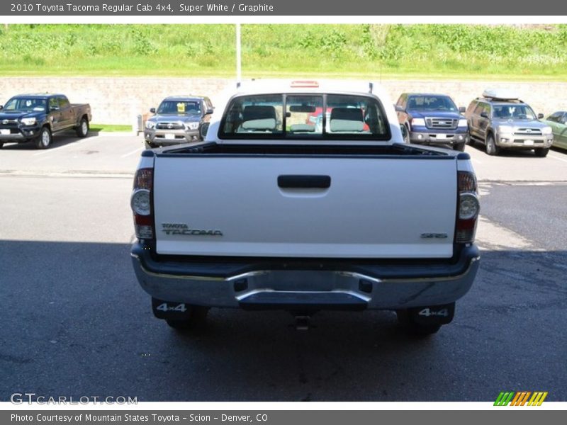 Super White / Graphite 2010 Toyota Tacoma Regular Cab 4x4