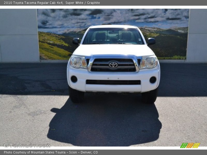 Super White / Graphite 2010 Toyota Tacoma Regular Cab 4x4