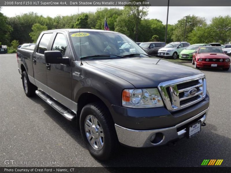 Dark Shadow Grey Metallic / Medium/Dark Flint 2008 Ford F150 XLT SuperCrew 4x4