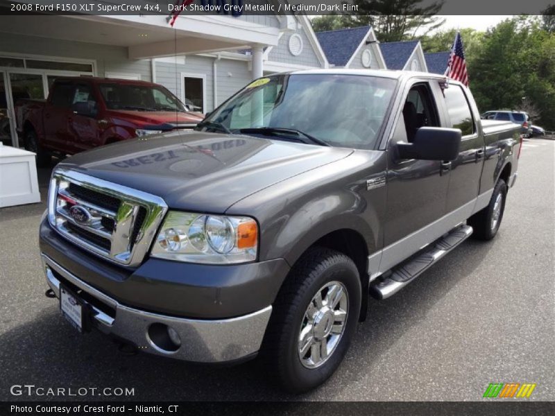 Dark Shadow Grey Metallic / Medium/Dark Flint 2008 Ford F150 XLT SuperCrew 4x4
