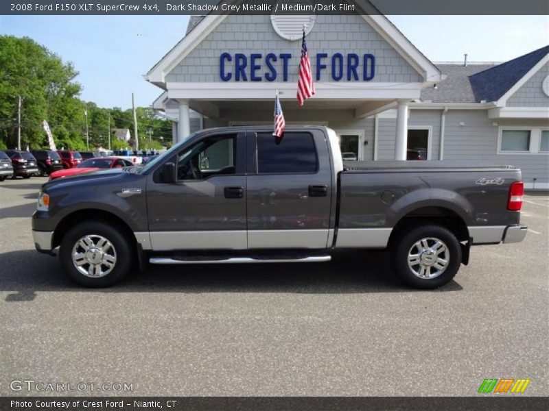 Dark Shadow Grey Metallic / Medium/Dark Flint 2008 Ford F150 XLT SuperCrew 4x4