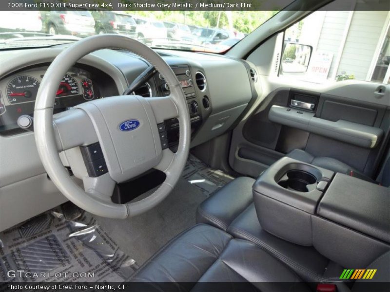 Dark Shadow Grey Metallic / Medium/Dark Flint 2008 Ford F150 XLT SuperCrew 4x4