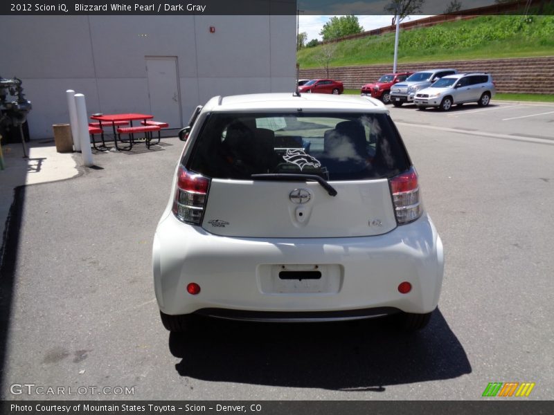 Blizzard White Pearl / Dark Gray 2012 Scion iQ