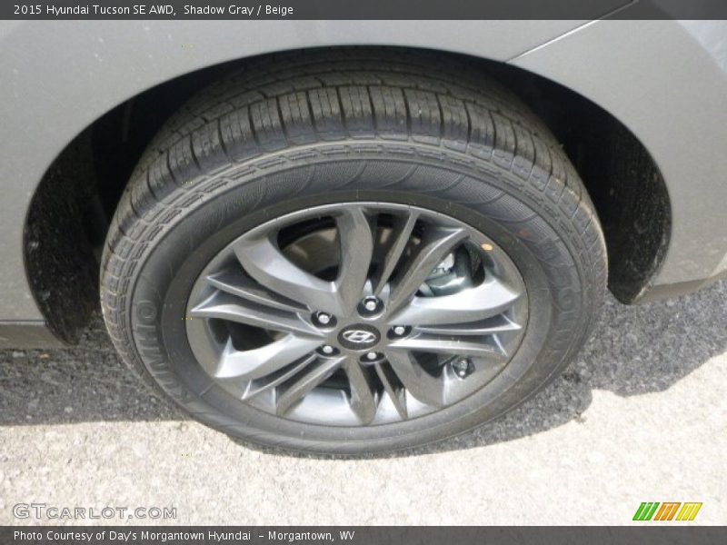 Shadow Gray / Beige 2015 Hyundai Tucson SE AWD