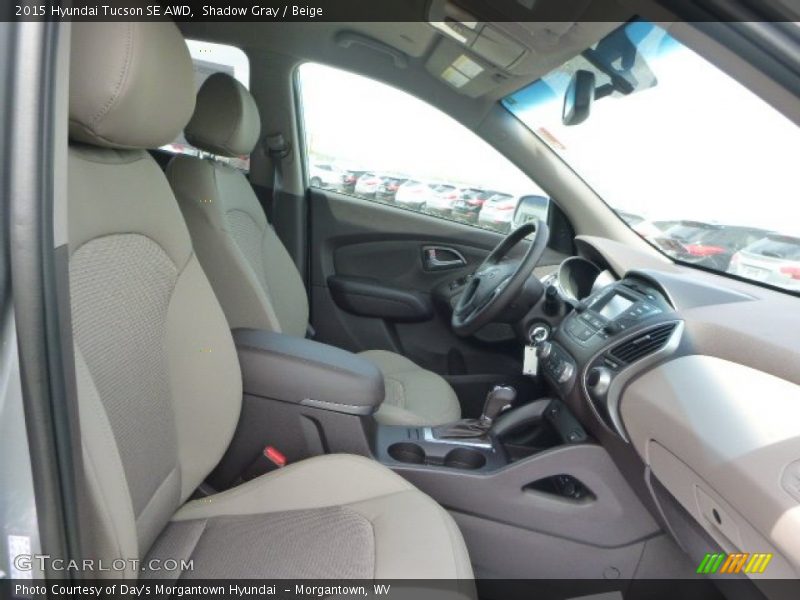 Shadow Gray / Beige 2015 Hyundai Tucson SE AWD