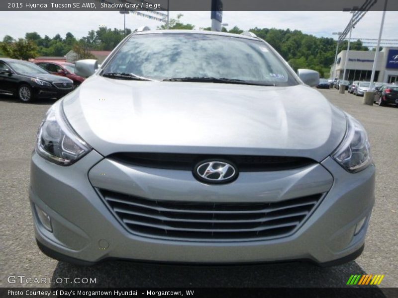 Shadow Gray / Beige 2015 Hyundai Tucson SE AWD