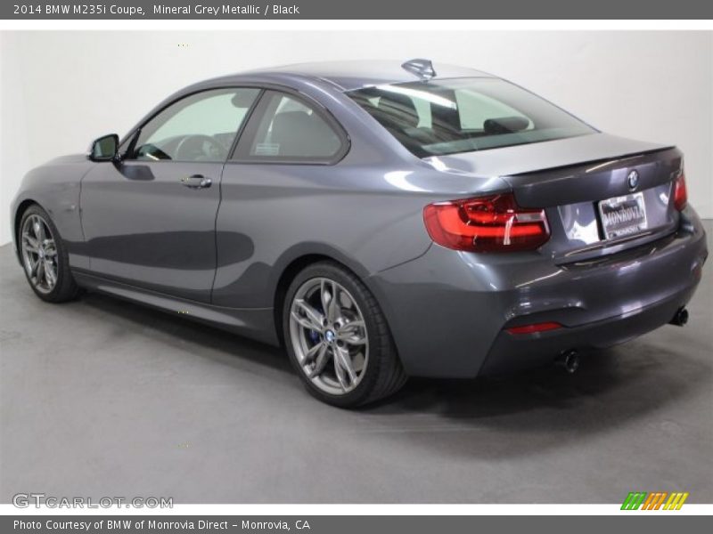 Mineral Grey Metallic / Black 2014 BMW M235i Coupe