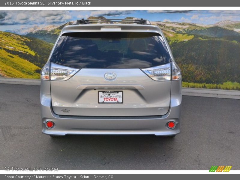 Silver Sky Metallic / Black 2015 Toyota Sienna SE