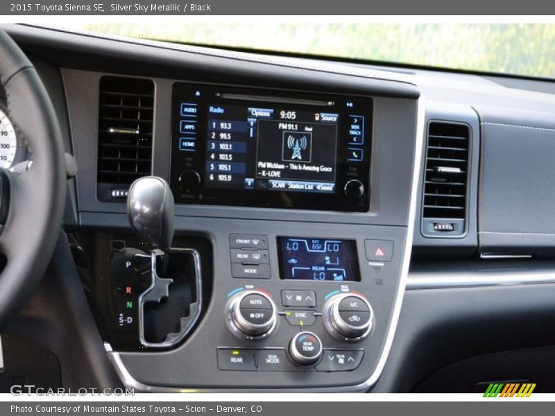 Silver Sky Metallic / Black 2015 Toyota Sienna SE