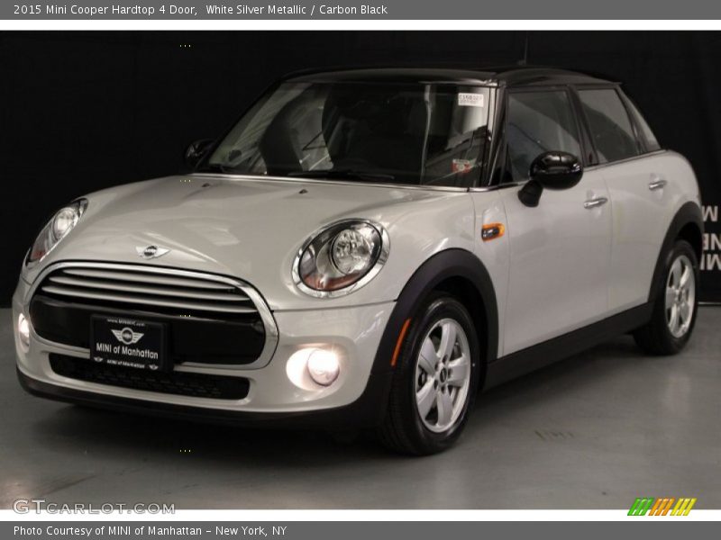 White Silver Metallic / Carbon Black 2015 Mini Cooper Hardtop 4 Door