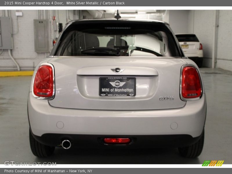 White Silver Metallic / Carbon Black 2015 Mini Cooper Hardtop 4 Door