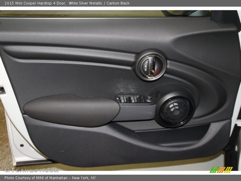 White Silver Metallic / Carbon Black 2015 Mini Cooper Hardtop 4 Door