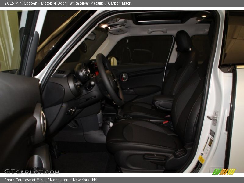 White Silver Metallic / Carbon Black 2015 Mini Cooper Hardtop 4 Door