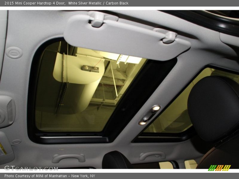 White Silver Metallic / Carbon Black 2015 Mini Cooper Hardtop 4 Door