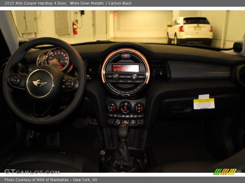 White Silver Metallic / Carbon Black 2015 Mini Cooper Hardtop 4 Door