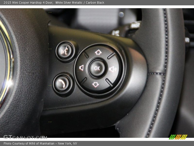 White Silver Metallic / Carbon Black 2015 Mini Cooper Hardtop 4 Door