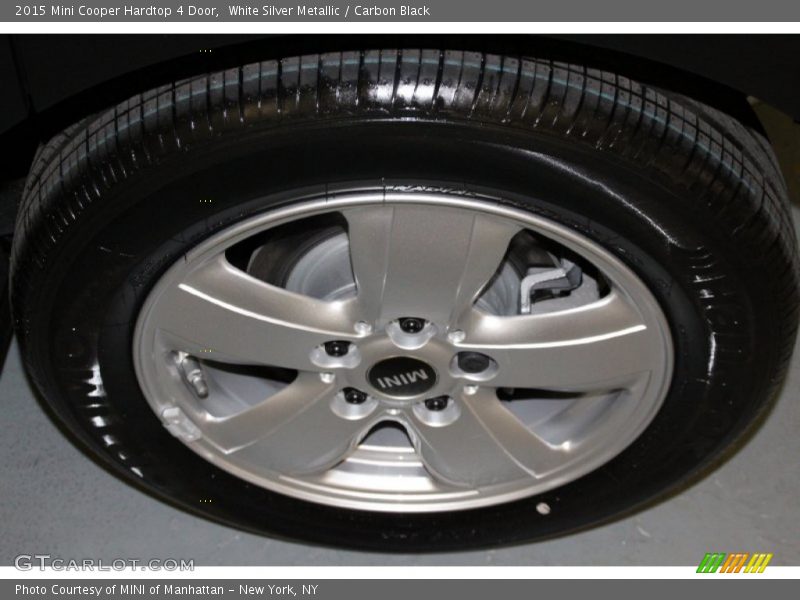White Silver Metallic / Carbon Black 2015 Mini Cooper Hardtop 4 Door