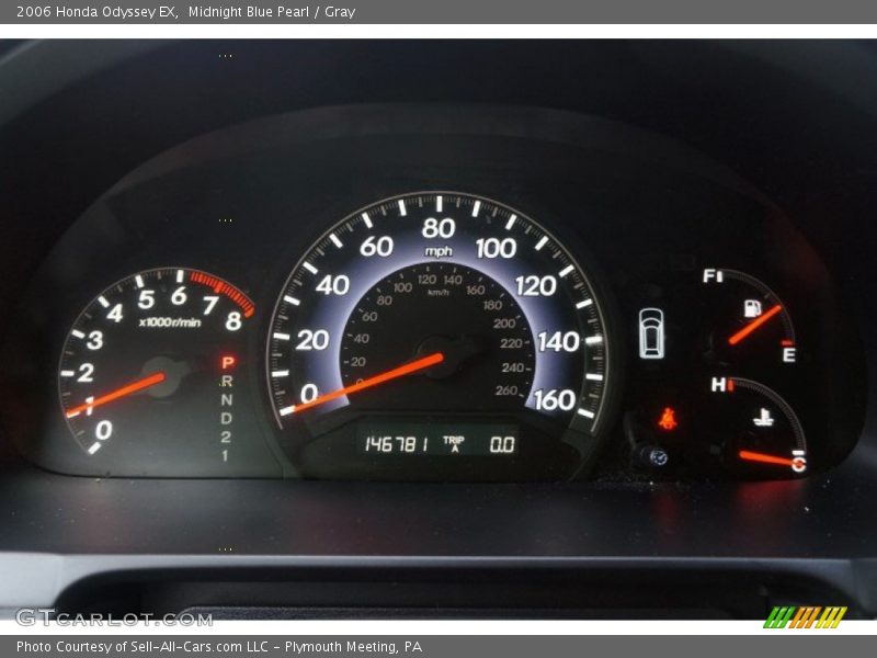 Midnight Blue Pearl / Gray 2006 Honda Odyssey EX