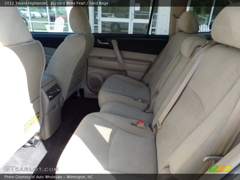 Blizzard White Pearl / Sand Beige 2013 Toyota Highlander