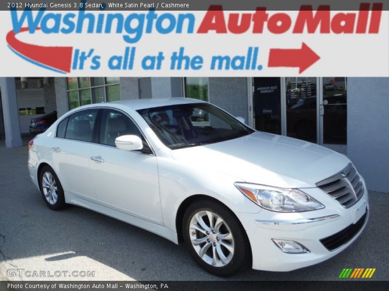White Satin Pearl / Cashmere 2012 Hyundai Genesis 3.8 Sedan