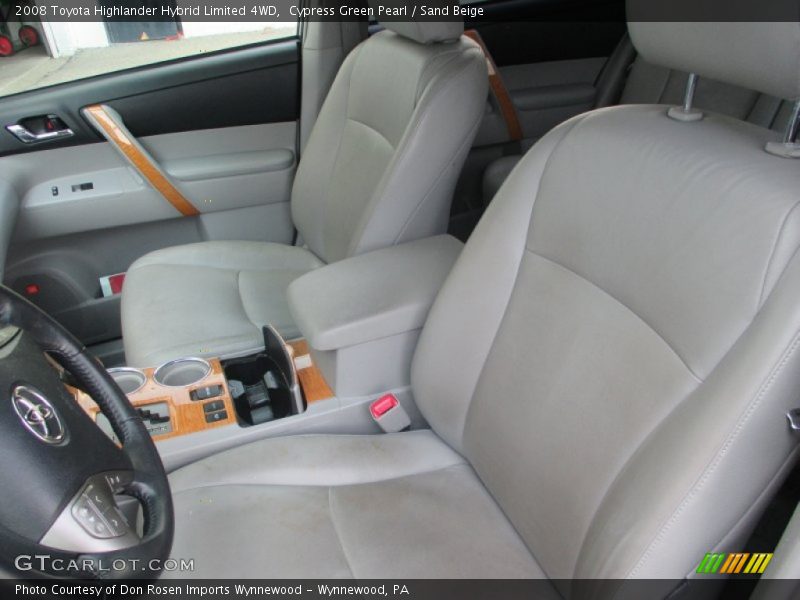 Cypress Green Pearl / Sand Beige 2008 Toyota Highlander Hybrid Limited 4WD