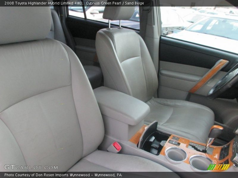 Cypress Green Pearl / Sand Beige 2008 Toyota Highlander Hybrid Limited 4WD