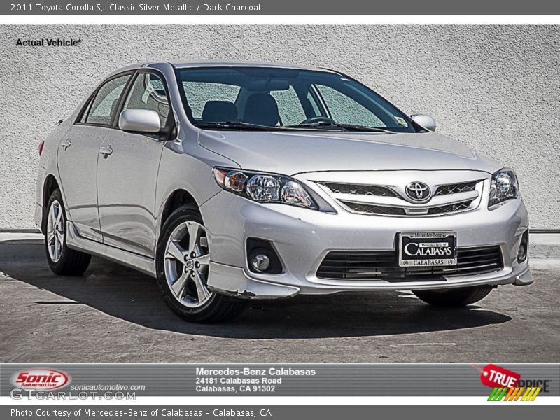 Classic Silver Metallic / Dark Charcoal 2011 Toyota Corolla S