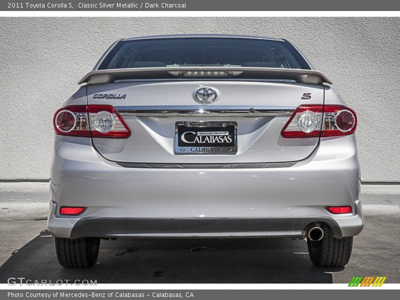 Classic Silver Metallic / Dark Charcoal 2011 Toyota Corolla S