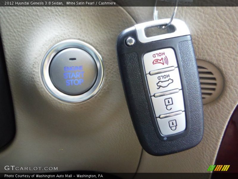 White Satin Pearl / Cashmere 2012 Hyundai Genesis 3.8 Sedan
