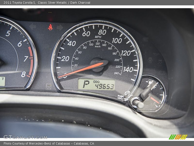 Classic Silver Metallic / Dark Charcoal 2011 Toyota Corolla S