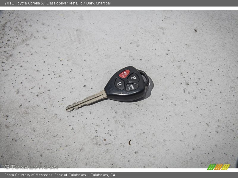 Classic Silver Metallic / Dark Charcoal 2011 Toyota Corolla S