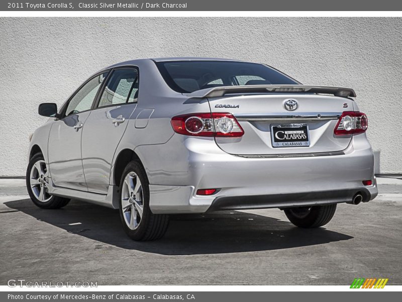 Classic Silver Metallic / Dark Charcoal 2011 Toyota Corolla S