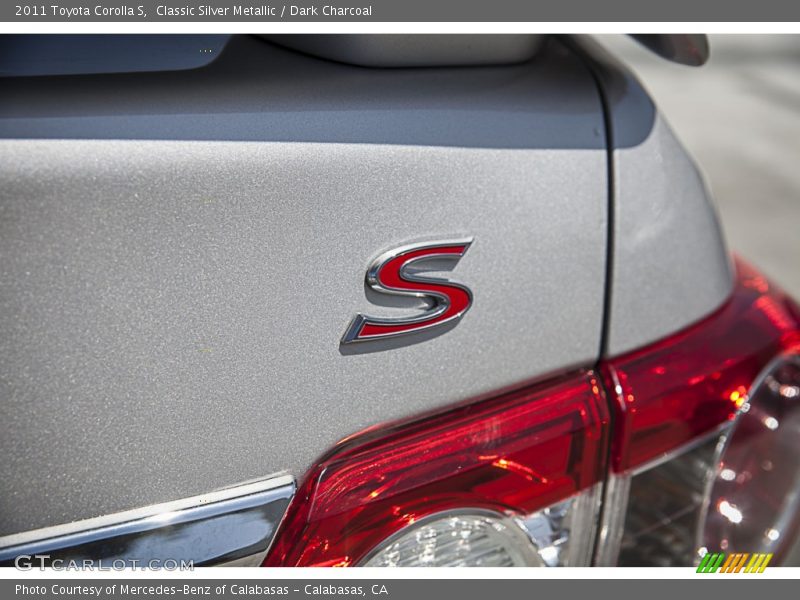 Classic Silver Metallic / Dark Charcoal 2011 Toyota Corolla S
