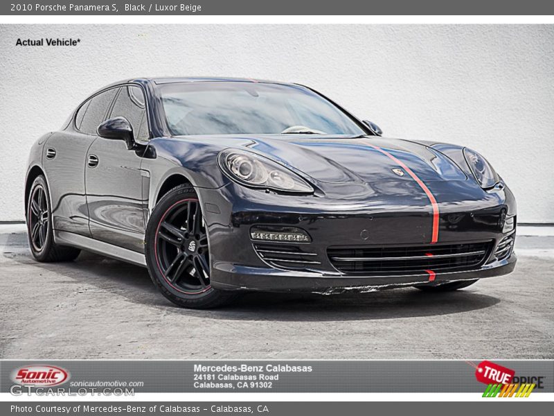 Black / Luxor Beige 2010 Porsche Panamera S