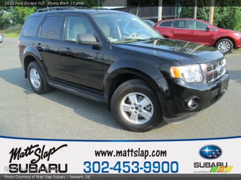 Ebony Black / Camel 2012 Ford Escape XLT