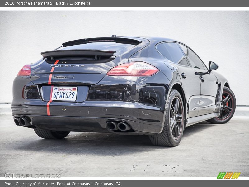 Black / Luxor Beige 2010 Porsche Panamera S